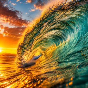Obraz na plátno – Obří oceánská vlna