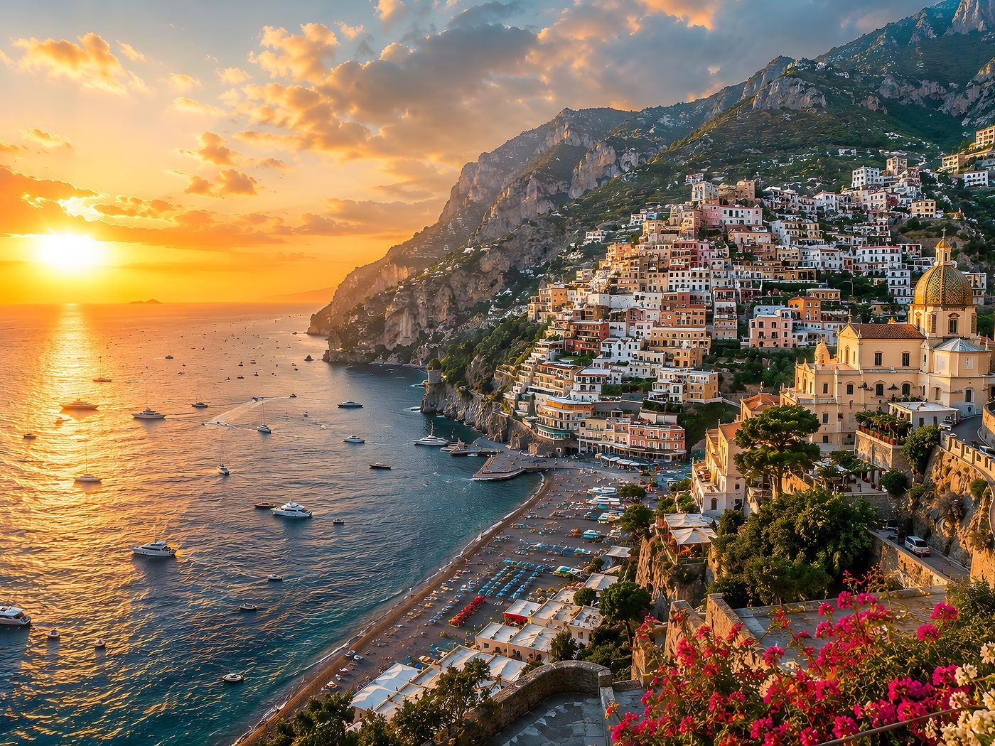 Obraz na plátno – Pobřeží Amalfi - Obrázek 3