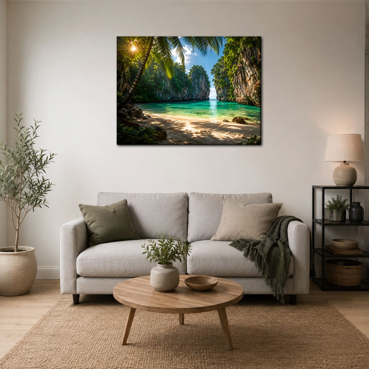 Obraz na plátno – Skrytá tropická zátoka - Obrázek 43