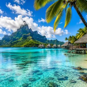 Obraz na plátno – Laguna Bora Bora