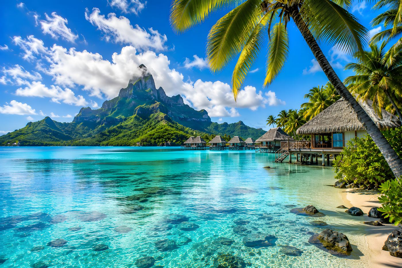 Obraz na plátno – Laguna Bora Bora