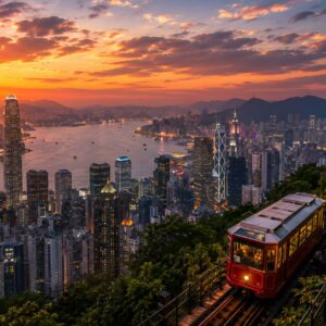 Obraz na plátno – Hongkong z Victoria Peak