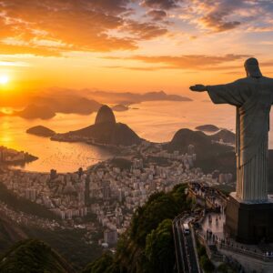 Obraz na plátno – Rio de Janeiro z pohledu Krista