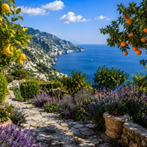 Obraz na plátno – Citronová stezka nad pobřežím Amalfi