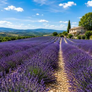 Obraz na plátno – Levandulová cesta do Provence